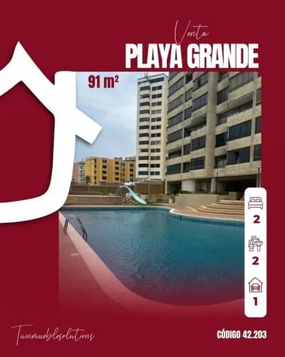 Venta - Apartamento Con Vista Panoramica, Ubicado En Playa Grande, Edo. La Guaira