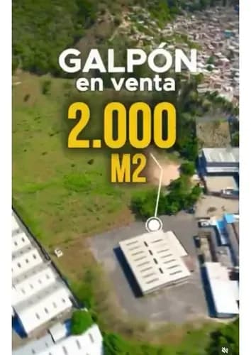 Se Vende Galpón 2.000m2 Guarenas