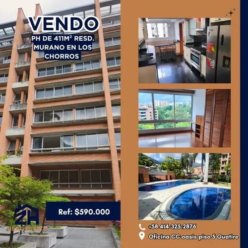 El Penthouse De Tus Sueños Frente Al Ávila ¿buscas Exclusividad Total En Los Chorros? Descubre Este Imponente Ph De 411 M2 En Residencia Murano, Donde El Lujo Y La Privacidad