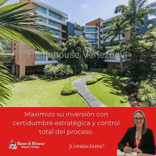 Moderno Apartamento En Alquiler En Calle Cerrada Y Exclusiva En Campo Alegre
