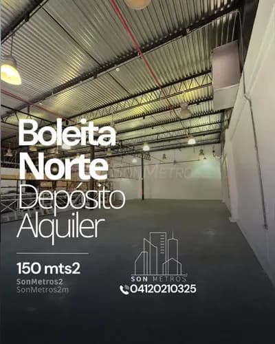 Depósito Doble Altura Alquiler Boleita Norte 150 Mts2. Sonmetros2