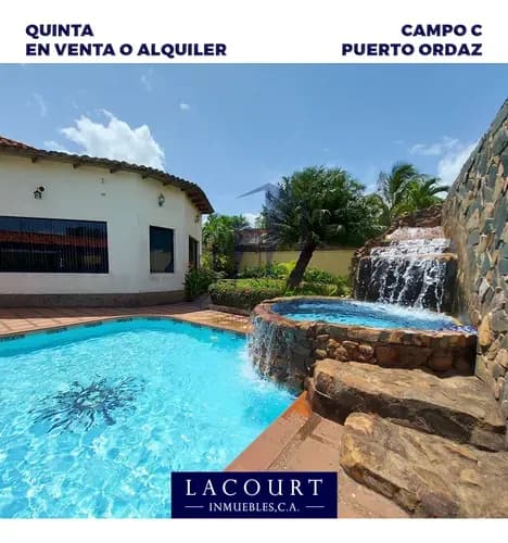 En Venta Amplia Y Magestuosa Casa En Urb. Campo C Gardens Sector Campo C De Ferrominera En Puerto Ordaz - Edo. Bolivar