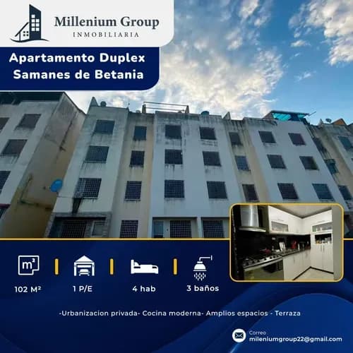 Venta De Apartamento Duplex Samanes De Betania Ii- Charallave