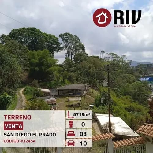 Lote De Terreno De 5719 M2 Con Excelente Ubicación En San Diego De Los Altos. Riv