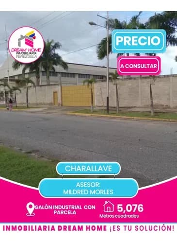 Galpón Industrial Con Parcela En Venta Charallave